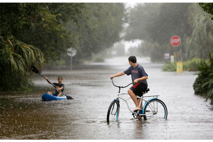 Costa este de EEUU amenazada con más inundaciones por lluvias que ocurren cada 200 años (FOTOS, VIDEO)