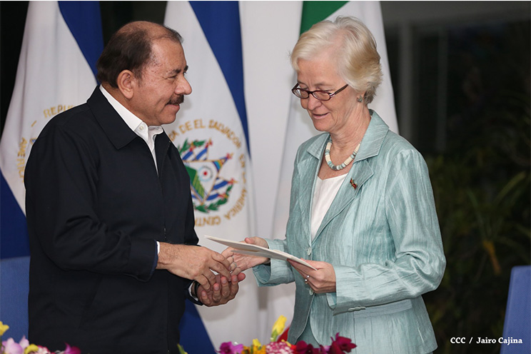 Daniel y Rosario reciben cartas credenciales de nuevos embajadores de Colombia, El Salvador, Italia y Alemania