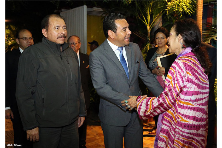 Daniel y Rosario se reúnen con presidente electo de Guatemala, Jimmy Morales