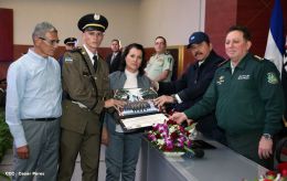 Daniel y Rosario presiden graduación de cadetes del Ejército de Nicaragua