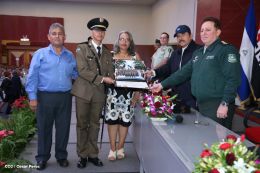 Daniel y Rosario presiden graduación de cadetes del Ejército de Nicaragua