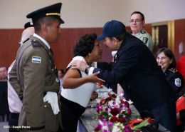 Daniel y Rosario presiden graduación de cadetes del Ejército de Nicaragua