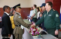 Daniel y Rosario presiden graduación de cadetes del Ejército de Nicaragua