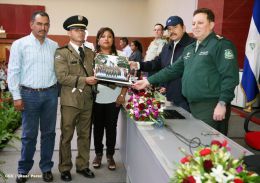 Daniel y Rosario presiden graduación de cadetes del Ejército de Nicaragua