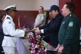 Daniel y Rosario presiden graduación de cadetes del Ejército de Nicaragua