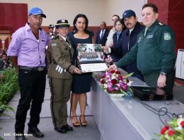 Daniel y Rosario presiden graduación de cadetes del Ejército de Nicaragua