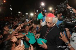 Cardenal Brenes inaugura la celebración de la Purísima con el grito de “¿Quién Causa Tanta Alegría?”