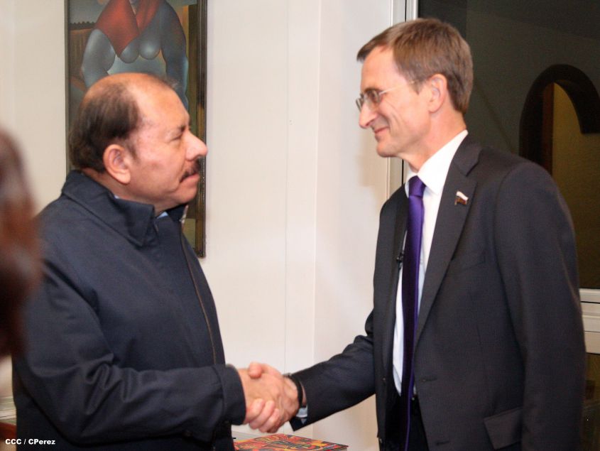 Presidente Daniel se reúne con Vicepresidente de la Duma Estatal de la Asamblea Federal de Rusia