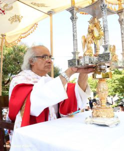 Un mar de católicos participan en primera misa del 2016