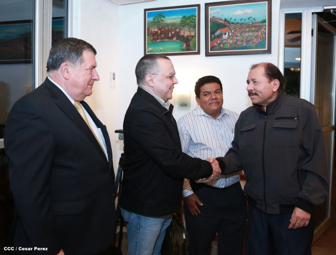 Presidente Daniel se reúne con delegación rusa del Instituto de Vacunas y Sueros de San Petersburgo