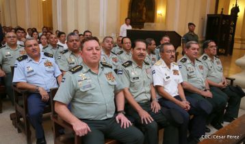 Daniel y Rosario participan en solemne ceremonia del centenario del Inmortal Rubén Darío en León