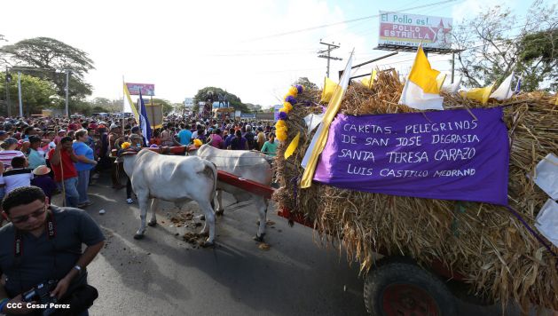 Carretas peregrinas de Jesús del Rescate llegan a Popoyuapa