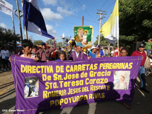 Carretas peregrinas de Jesús del Rescate llegan a Popoyuapa