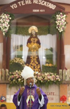 Cardenal Leopoldo Brenes celebra eucaristía en Santuario Nacional de Jesús del Rescate