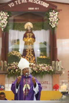 Cardenal Leopoldo Brenes celebra eucaristía en Santuario Nacional de Jesús del Rescate