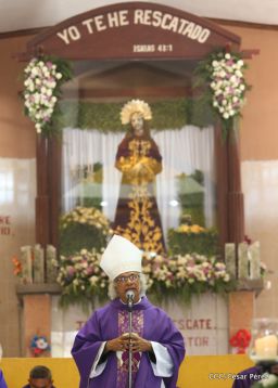 Cardenal Leopoldo Brenes celebra eucaristía en Santuario Nacional de Jesús del Rescate