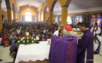 Cardenal Leopoldo Brenes celebra eucaristía en Santuario Nacional de Jesús del Rescate