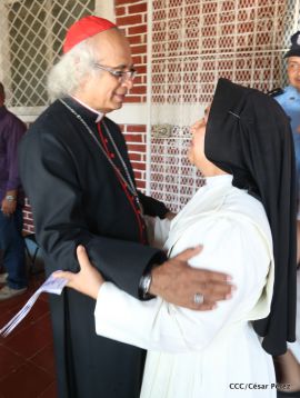 Cardenal Leopoldo Brenes celebra eucaristía en Santuario Nacional de Jesús del Rescate