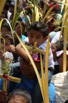Procesión de Jesús del Triunfo en la Catedral de Managua