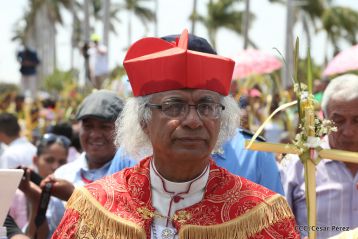 Procesión de Jesús del Triunfo en la Catedral de Managua