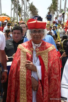 Procesión de Jesús del Triunfo en la Catedral de Managua
