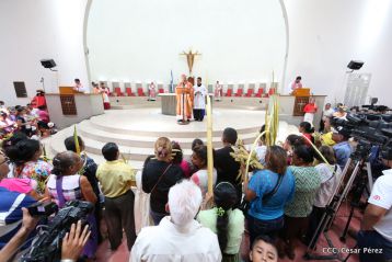 Procesión de Jesús del Triunfo en la Catedral de Managua
