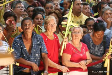Procesión de Jesús del Triunfo en la Catedral de Managua