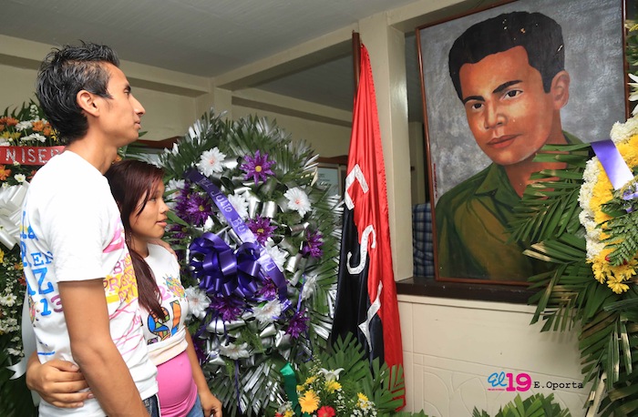 Homenaje Juventud Sandinista a Julio Buitrago