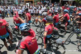 Ciclistas franceses llegan a Nicaragua para conocer nuestras bellezas naturales