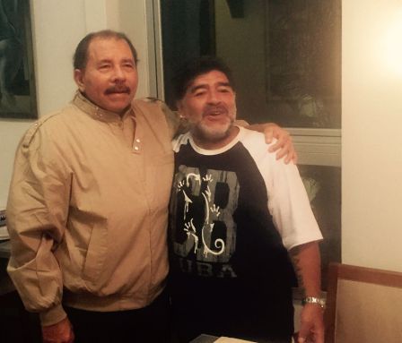 Presidente Daniel recibe a Diego Armando Maradona