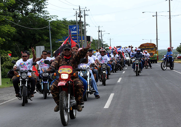 Caravanas llegan a Managua para el 34/19!