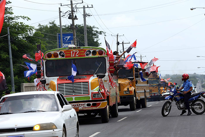 Caravanas llegan a Managua para el 34/19!