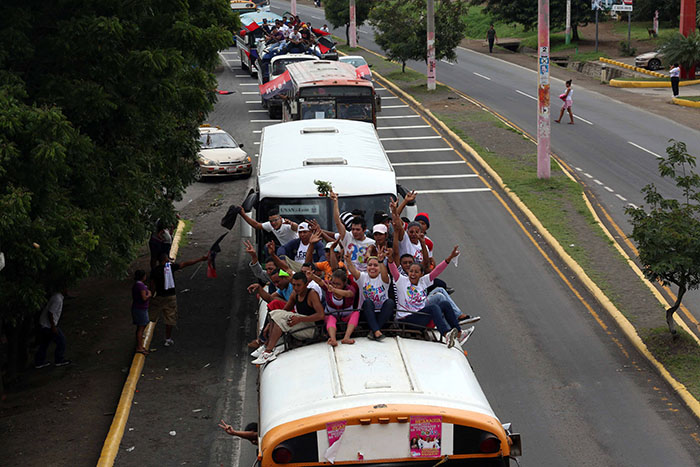 Caravanas llegan a Managua para el 34/19!