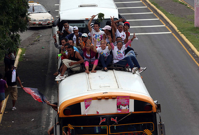 Caravanas llegan a Managua para el 34/19!