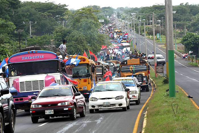 Caravanas llegan a Managua para el 34/19!