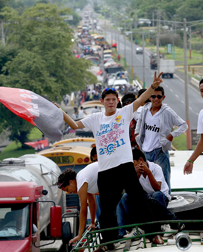 Caravanas llegan a Managua para el 34/19!