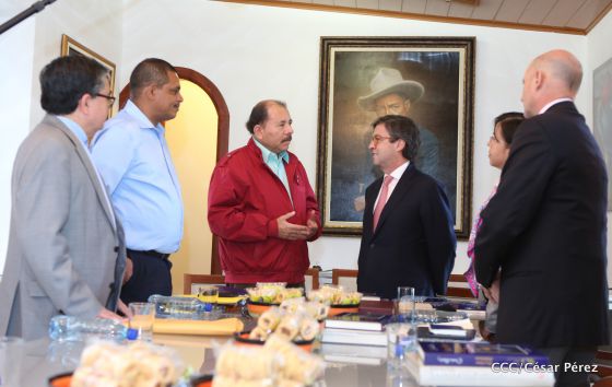 Presidente Daniel Ortega recibe a Luis Alberto Moreno, presidente del BID