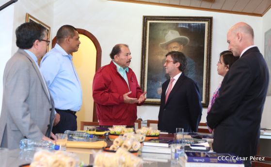 Presidente Daniel Ortega recibe a Luis Alberto Moreno, presidente del BID
