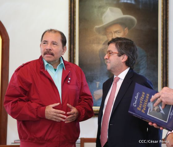 Presidente Daniel Ortega recibe a Luis Alberto Moreno, presidente del BID