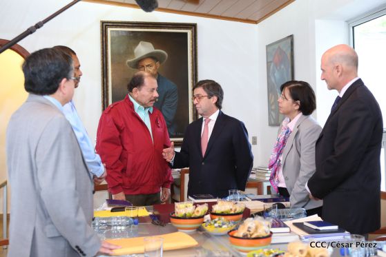Presidente Daniel Ortega recibe a Luis Alberto Moreno, presidente del BID