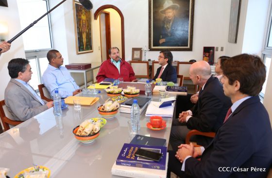 Presidente Daniel Ortega recibe a Luis Alberto Moreno, presidente del BID