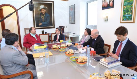 Presidente Daniel Ortega recibe a Luis Alberto Moreno, presidente del BID