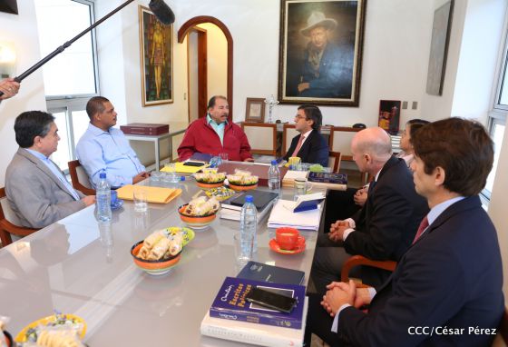 Presidente Daniel Ortega recibe a Luis Alberto Moreno, presidente del BID