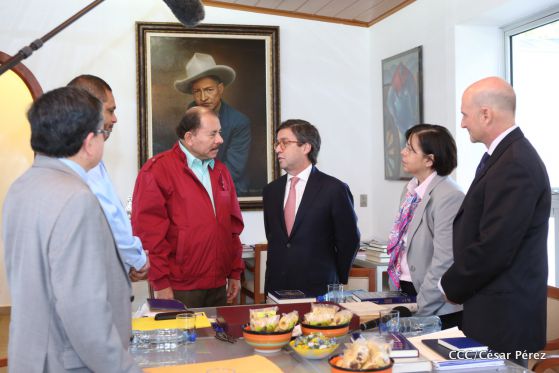 Presidente Daniel Ortega recibe a Luis Alberto Moreno, presidente del BID