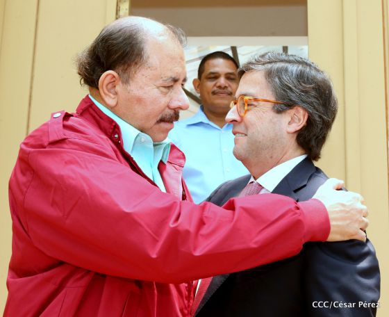 Presidente Daniel Ortega recibe a Luis Alberto Moreno, presidente del BID