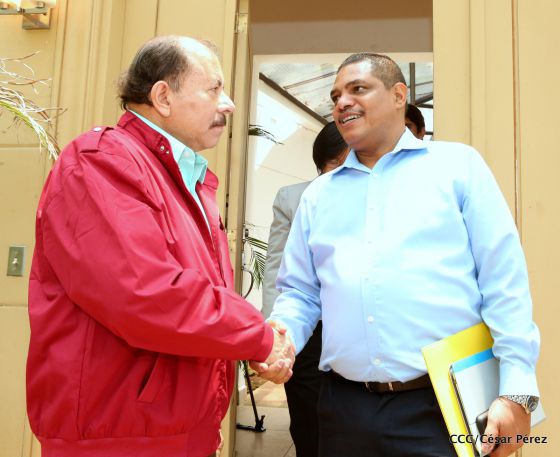 Presidente Daniel Ortega recibe a Luis Alberto Moreno, presidente del BID