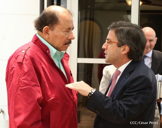 Presidente Daniel Ortega recibe a Luis Alberto Moreno, presidente del BID