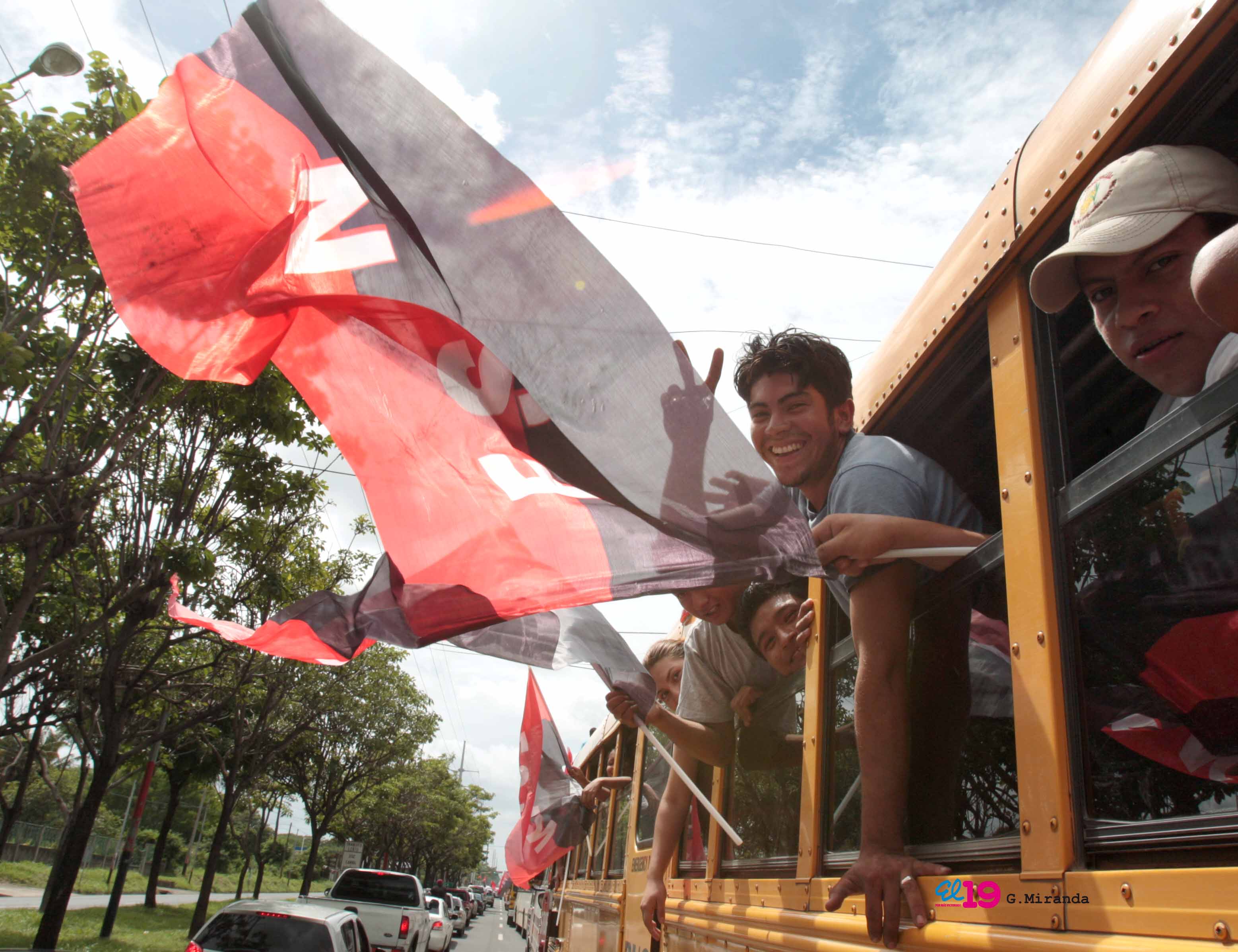 Caravanas llegan a Managua para el 34/19!