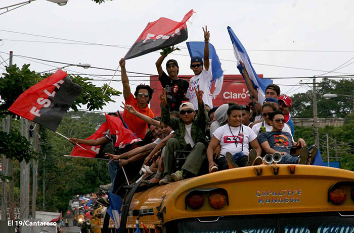 Caravanas llegan a Managua para el 34/19!