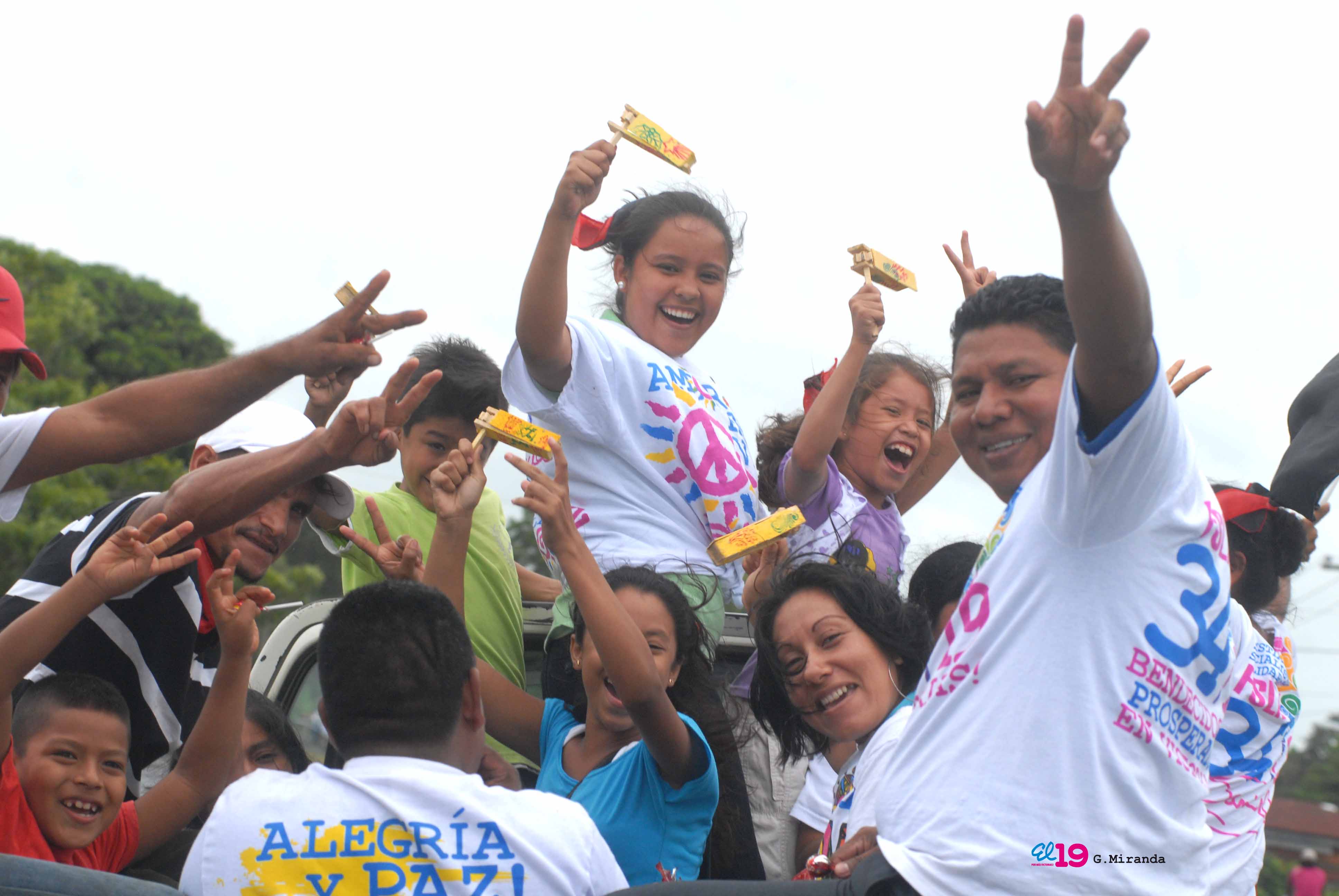 Caravanas llegan a Managua para el 34/19!